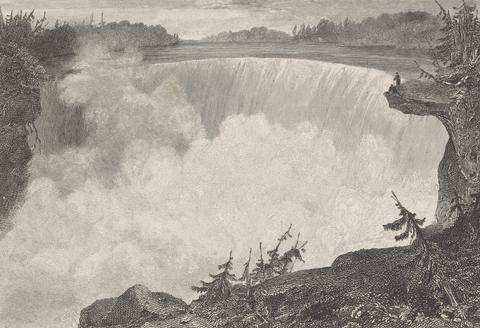 John Cousen Niagara / Horseshoe Fall and Table Rock - seen from below