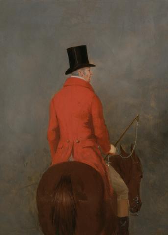 Portrait of Thomas Cholmondeley, first Lord Delamere, on His Hunter (study for "The Cheshire Hunt at Tatton Park")