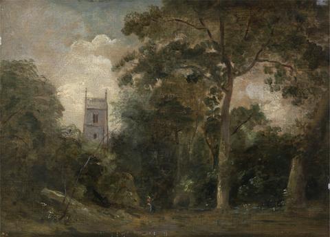 John Constable A Church in the Trees