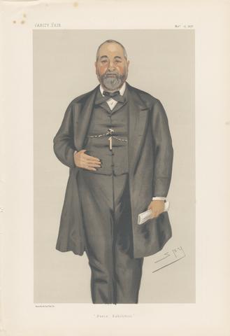 Leslie Matthew 'Spy' Ward Vanity Fair - Artist. 'Paris Exhibition'. Sir Francis Philip Cunliffe Owen. 23 November 1878