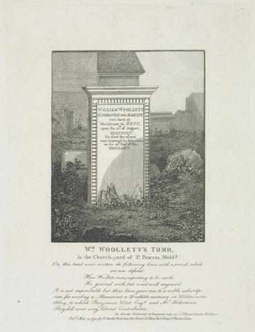 unknown artist William Woollett's Tomb in the Churchyard of St. Pancras, Middlesex