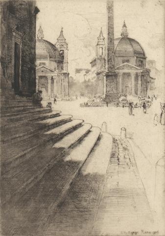 Edward Millington Synge Piazza del Popolo, Rome