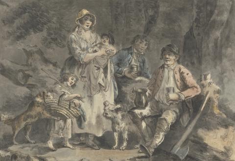 Julius Caesar Ibbetson Woodcutter and His Family