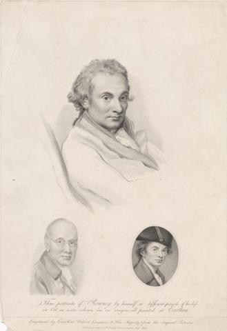 Caroline Watson Three portraits of Romney by himself at different periods of his life.