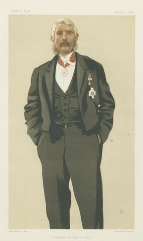 James Tissot The Commader in Chief in India [General Sir Frederick Paul Haines], Military and Navy, from Vanity Fair, March 25, 1876