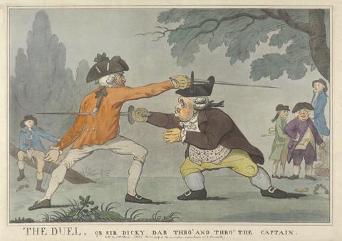 John William Edye The Duel, or Sir Dicky Dab Thro' and Thrl' The Captain