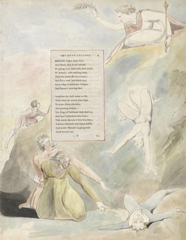 William Blake The Poems of Thomas Gray, Design 19, "Ode on a Distant Prospect of Eton College."