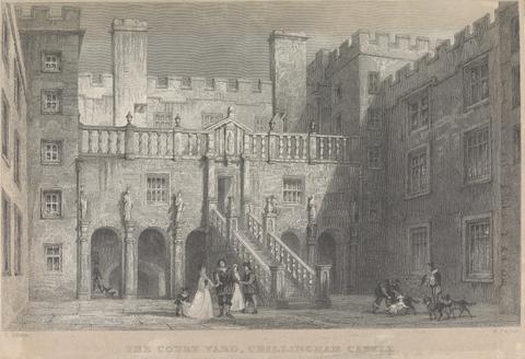 W. Taylor The Court Yard, Chillingham Castle; page 65 (Volume One)
