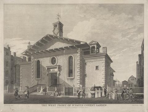 Edward Rooker The West Front of St. Paul's Convent Garden