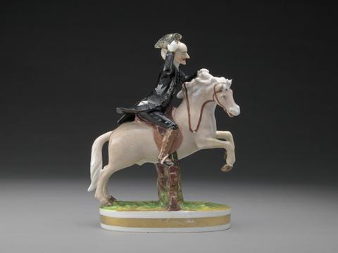 Derby porcelain factory Dr. Syntax: On a Horse, Jumping a Gate
