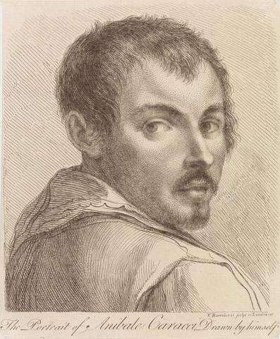 Francesco Bartolozzi RA The Portrait of Anibale Caracci drawn by Himself