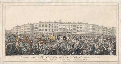 unknown artist Her Majesty Queen Caroline Going in State to St. Paul's Cathedral, 20 November 1820