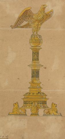 Designs executed for Jones and Willis, metal and wood-workers and church furniture manufacturers of Birmingham and London