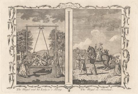 unknown artist The Mogul and his Lady in a Swing / The Mogul on Horseback