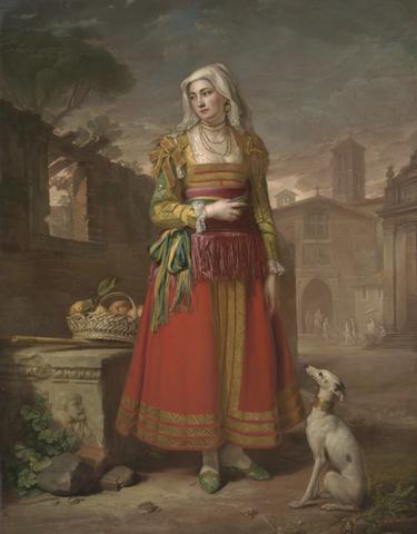 George James A Whole Length of a Lady of Petrella, in the Kingdom of Naples