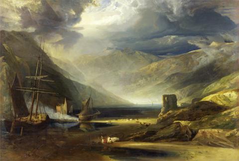 Anthony Vandyke Copley Fielding A Scene on the Coast, Merionethshire - Storm Passing Off