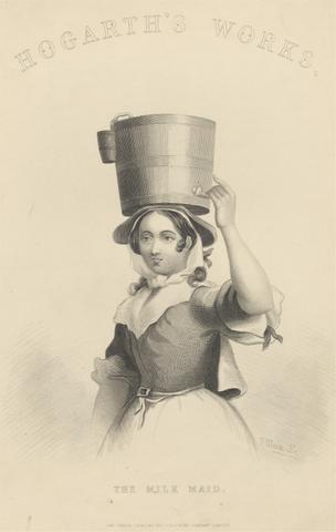 William Hogarth Frontispiece to Hogarth's Works, The Milk Maid