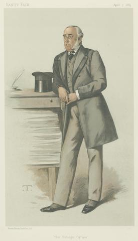 Theobald Chartran Politicians - Vanity Fair. 'the Foreign Office'. Sir Julian Pauncefote. 7 April 1883