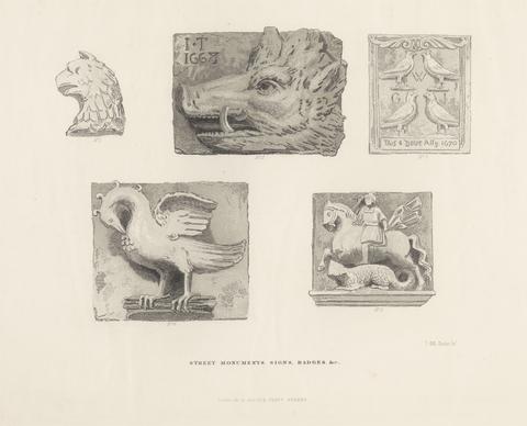 Street Monuments, Signs, Badges, &c., Plate 3