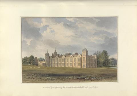 John Buckler FSA North East View of Blickling Hall, Norfolk; the Seat of the Right Hon'ble Lord Suffield
