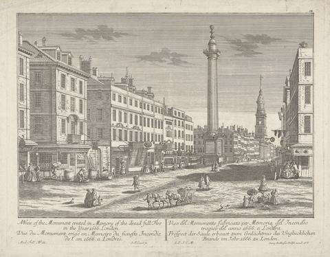 A View of the Monument Erected in Memory of the Dreadful Fire in the Year 1666, London