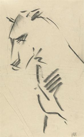 Henri Gaudier-Brzeska Three-quarter View of a Lioness