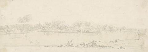 Capt. Thomas Hastings Sketch of a Landscape across the Water