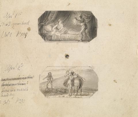 Thomas Stothard April 1st: It is I your Host (Vol. 1, p. 199) April 2nd: There is a Marsh [Hard] By (Vol. 1, p. 257)