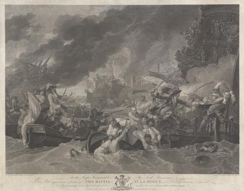 William Woollett The Battle at La Hogue