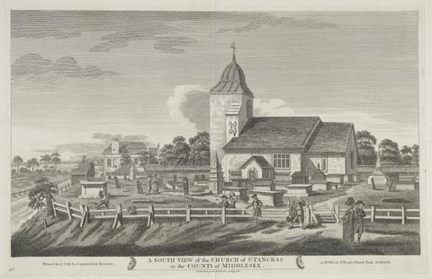 A South View of the Church of St. Pancras in the Country of Middlesex