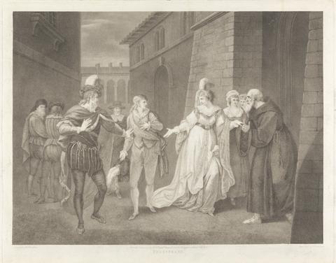 Francesco Bartolozzi Twelfth Night, Act V, Scene I: The Street