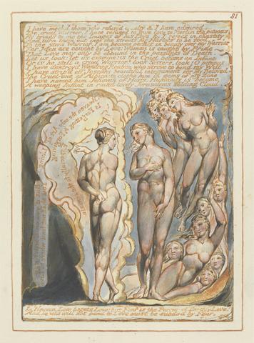 William Blake Jerusalem, Plate 81, "I have mockd those...."