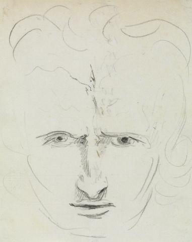 Benjamin Robert Haydon Study of a Man's Expressive Face