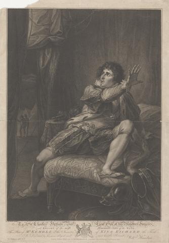 Mr. Kemble in the Character of King Richard the Third - "Richard III," Act V, Scene V