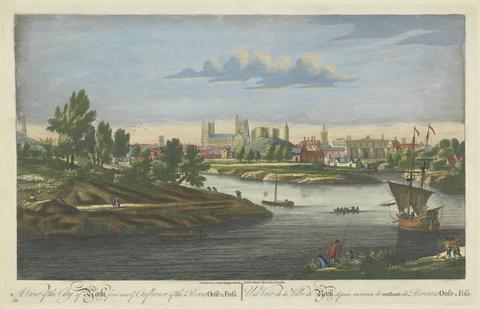 unknown artist A View of the City of York from near ye Confluence of the Rivers Ouse & Foss