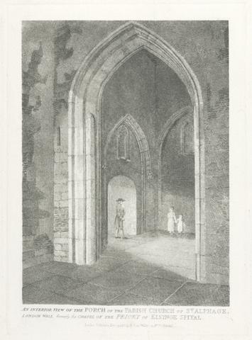 unknown artist An Interior View of the Porch of the Parish Church at St. Alphage
