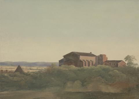 A View of the Church of S. Sabina and the Pyramid of Cestius, Rome