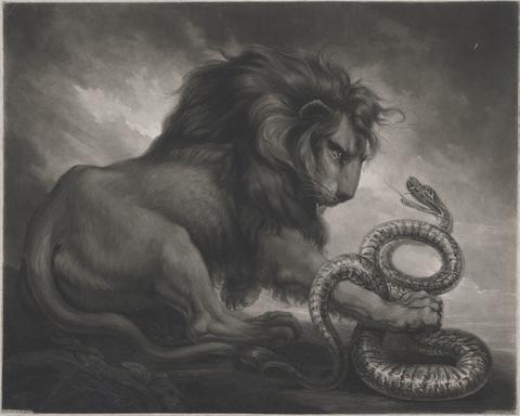 Samuel William Reynolds Lion and Snake
