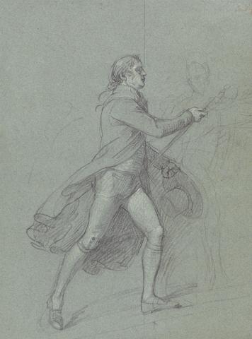 John Singleton Copley Figure Study for the Painting of Victory of Lord Duncan: Study for the Figure of Admiral de Winter