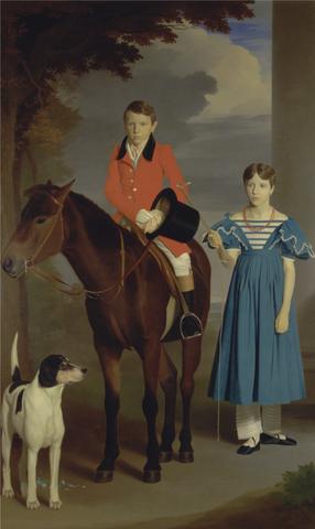 Robert Burnard John Gubbins Newton and His Sister, Mary Newton