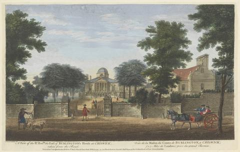 unknown artist A View of the Rt. Hon'ble the Lord of Burlington's House at Chiswick; taken from the Road