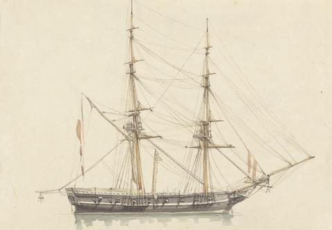 Joseph Cartwright Single Brigantine, Sails Furled