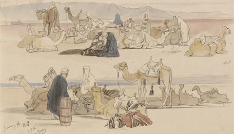 Edward Lear Near Suez, 1 pm, 16 January 1849 (48)