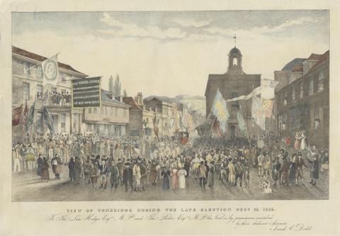 Joseph Josiah Dodd View of Tonbridge During the Late Election, December 18, 1832