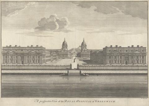 Benjamin Cole A Perspective View of the Royal Hospital at Greenwich