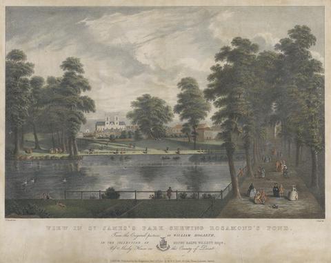 F. Ross View in St. James's Park showing Rosamond's Pond