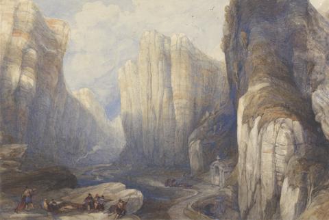 David Roberts The Pass of Pancorbo, The Pyrenees