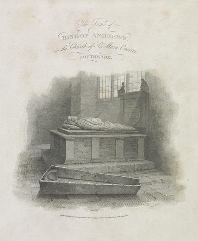 unknown artist The Tomb of Bishop Andrews in St. Mary Overies
