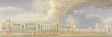 Sir Jeffry Wyatville Windsor Castle, Berkshire: East View