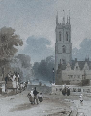 George Jones Magdalen Tower and Bridge, Oxford